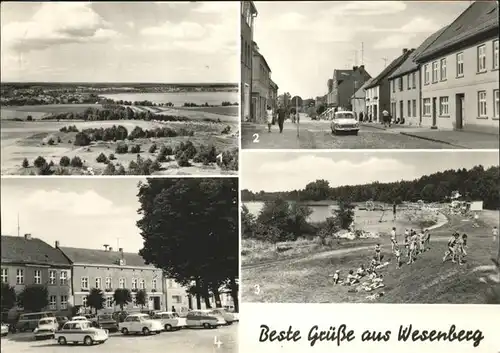 Wesenberg Mecklenburg Woblitzsee Mittelstr. Badeanstalt Markt Kat. Wesenberg Mecklenburg