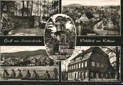 Walddorf Sachsen Kottmar Oberlausitzer Umgebindehaus Spreequelle Kat. Eibau
