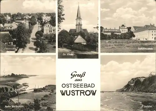 Wustrow Ostseebad Se3efahrtsschule Hafen ev. Kirche Kat. Ostseebad Wustrow