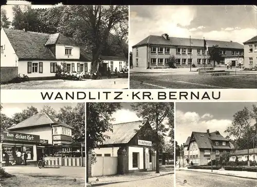 Wandlitz HO Gaststaette Seekrug Erich-Weinart Oberschule Kat. Wandlitz