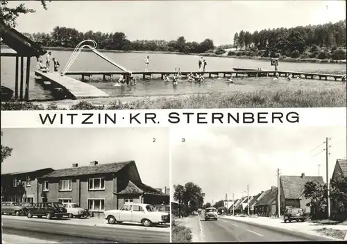 Witzin Kr. Sternberg Ortmannsee Gasthaus Deutsches Haus Kat. Witzin