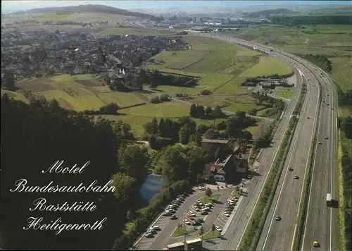 Heiligenroth Fliegeraufnahme Motel Bundesautobahn  Kat. Heiligenroth