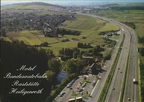 Heiligenroth FliegeraufnahmeMotel Bundesautobahn Kat. Heiligenroth