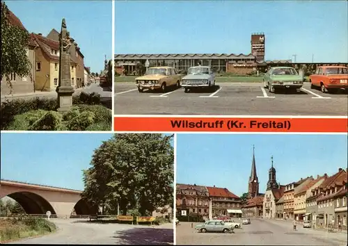 Wilsdruff Autobahn Raststaette Bruecke Markt Postsaeule Kat. Wilsdruff