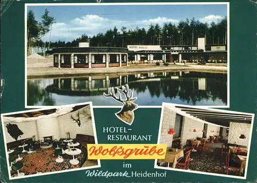 Soltau Wildpark Heidenhof Hotel Wolfsgrube Kat. Soltau