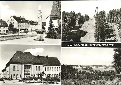 Johanngeorgenstadt Postmeilsaeule Erzgebirgsschanze Kulturhaus Karl Marx Schwefelwerk Kat. Johanngeorgenstadt
