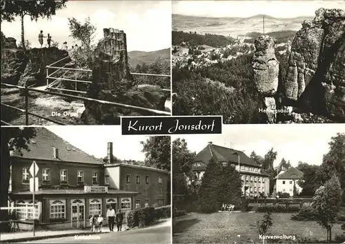 Jonsdorf Kurverwaltung Orgel Kretscham Hennigsaeule Kat. Kurort Jonsdorf