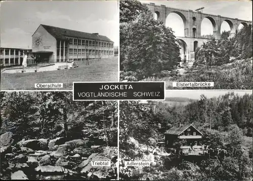 Jocketa Elstertalbruecke Oberschule Triebtal Adlerstein Kat. Poehl Vogtland