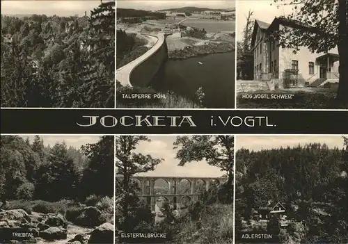 Jocketa Talsperre Triebtal Elstertalbruecke Adlerstein Kat. Poehl Vogtland