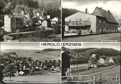 Herold Thum Erzgebirge Kalkwerk Betriebsferienheim  Kat. Thum Erzgebirge