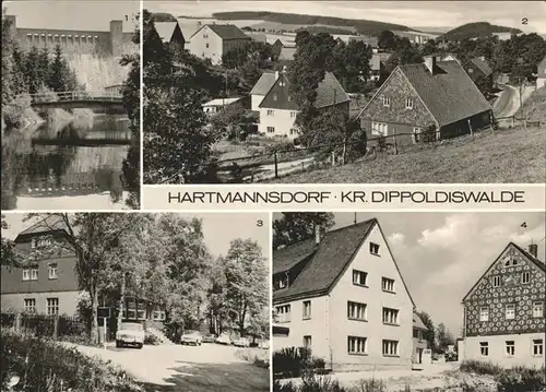 Hartmannsdorf Chemnitz Sperrmauer Talsperrencafe  Kat. Hartmannsdorf Chemnitz