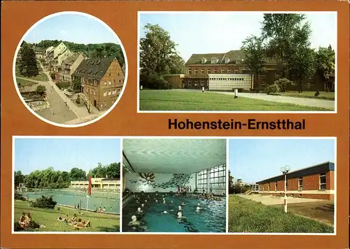 Hohenstein-Ernstthal Stadtbad Schwimmhalle Kat. Hohenstein-Ernstthal