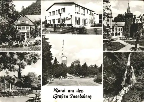 Inselsberg Schmalkalden Tabarz Massemuehle Trusetaler Wassertal Schloss Reinhardsbrunn Kat. Schmalkalden