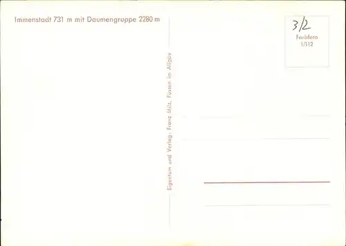 Immenstadt Allgaeu Daumengruppe / Immenstadt i.Allgaeu /Oberallgaeu LKR