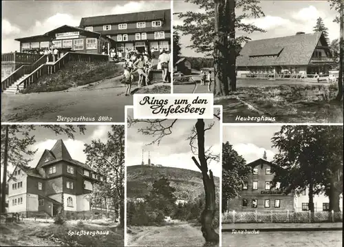 Inselsberg Schmalkalden Spiessberghaus Heuberghaus Gasthaus Stoehr Kat. Schmalkalden