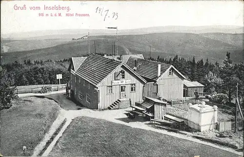 Inselsberg Schmalkalden Hotel Preussen Kat. Schmalkalden