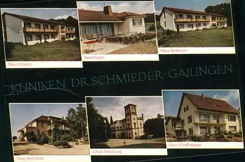 Gailingen Kliniken Dr. Schmieder Kat. Gailingen am Hochrhein