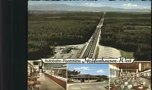 Graefenhausen Hessen Autobahn Rasstaette West Franz Kosak Kat. Weiterstadt