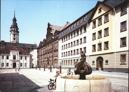 Gera Kornmarkt Brunnen Kinder Kat. Gera