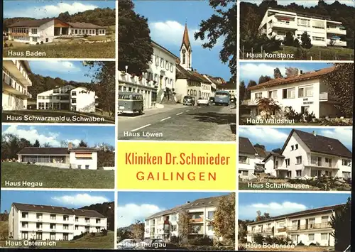 Gailingen Kliniken Dr. Schneider Kat. Gailingen am Hochrhein
