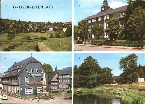 Grossbreitenbach Thueringen Brunnen Teich See / Grossbreitenbach /Ilm-Kreis LKR