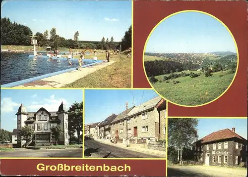 Grossbreitenbach Thueringen Schwimmbad Gasthaus zur Waldbruecke / Grossbreitenbach /Ilm-Kreis LKR