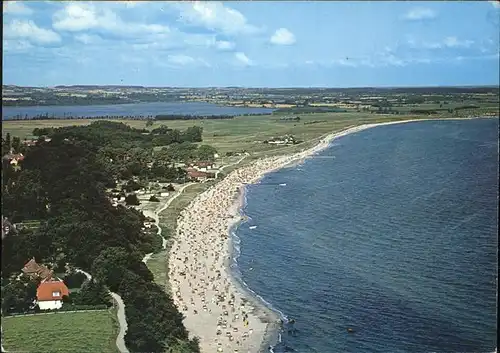 Hohwacht Ostsee Strand Fliegeraufnahme Kat. Hohwacht (Ostsee)