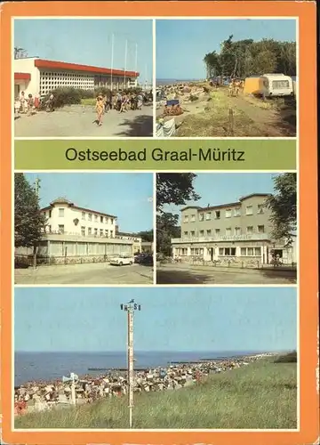 Graal-Mueritz Ostseebad Strand Camping Broilergasstaette / Seeheilbad Graal-Mueritz /Bad Doberan LKR