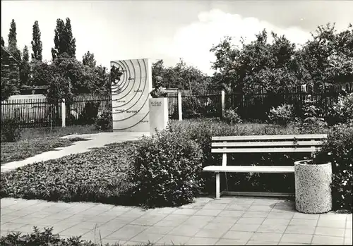 Graefenhainichen Johann Gottfried Galle Denkmal Kat. Graefenhainichen