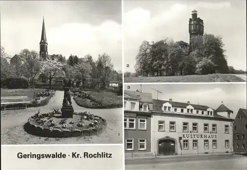 Geringswalde Kulturhaus Aussichtsturm Kat. Geringswalde