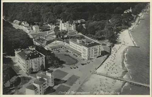 Heiligendamm Fliegeraufnahme Strand Steg Kat. Bad Doberan