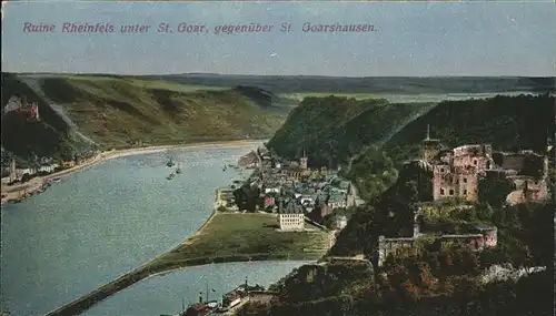 St Goar Ruine Rheinfels Kat. Sankt Goar