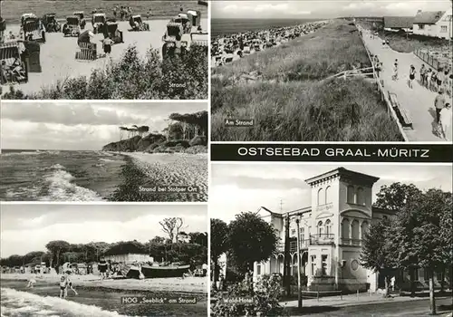 Graal-Mueritz Ostseebad Strand Seeblick Wald-Hotel / Seeheilbad Graal-Mueritz /Bad Doberan LKR