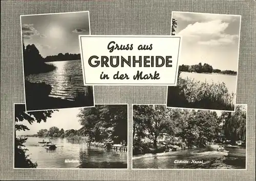Gruenheide Mark Werlsee Koecknitz-Kanal / Gruenheide Mark /Oder-Spree LKR