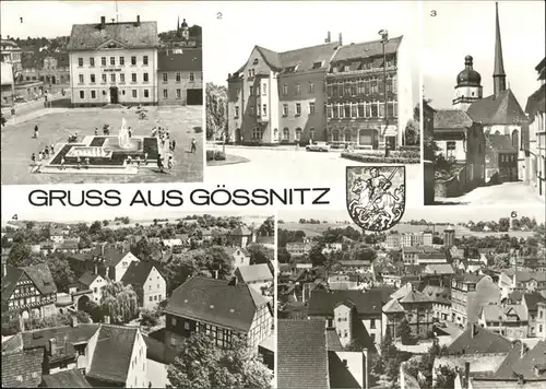 Goessnitz Thueringen Rathaus Post Waldenburger Strasse Kat. Goessnitz Thueringen