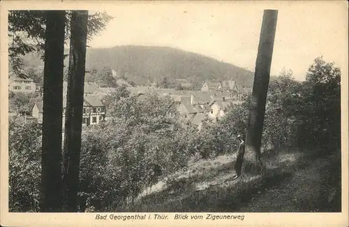 Georgenthal Gotha Teilansicht Kat. Georgenthal