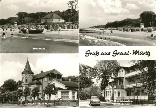 Graal-Mueritz Ostseebad Strandhalle Gaststaette Haus Malta / Seeheilbad Graal-Mueritz /Bad Doberan LKR