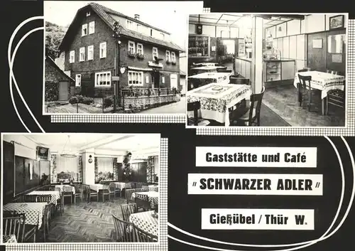 Giessuebel Schleusegrund Cafe Schwarzer Adler / Schleusegrund /Hildburghausen LKR