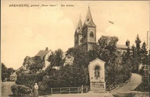 Arenberg Koblenz Roter Hahn Kirche Kat. Koblenz