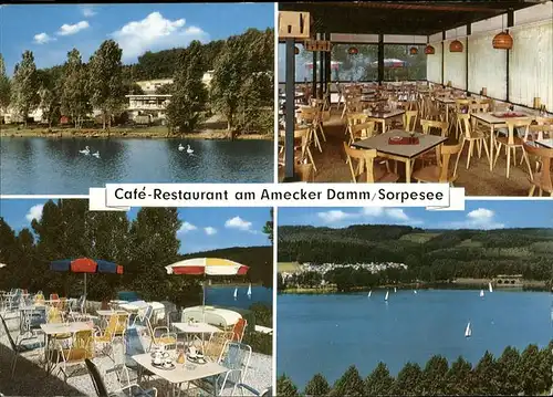 Amecke Amecker Damm Sorpesee Restaurant Kat. Sundern (Sauerland)