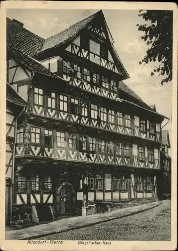 Allendorf Werra Buerger'sches Haus / Bad Sooden-Allendorf /Werra-Meissner-Kreis LKR