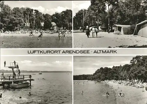 Arendsee Altmark Strandbad Zeltplatz Kat. Arendsee