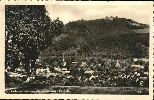 Erdmannsdorf Augustusburg Pension Sommerfrische Kat. Augustusburg