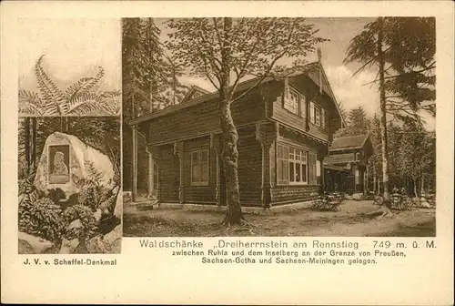 Brotterode Waldschaenke Dreiherrnstein Rennstieg Kat. Brotterode