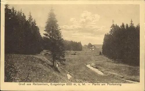 Reitzenhain Erzgebirge Poetenweg Kat. Marienberg