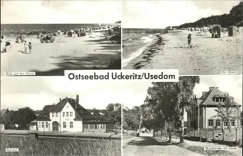 ueckeritz Usedom Strand Bahnhof Kat. ueckeritz Usedom