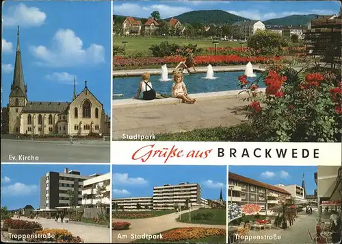 Brackwede Westfalen Ev. Kirche Stadtpark Treppenstrasse Kat. Bielefeld