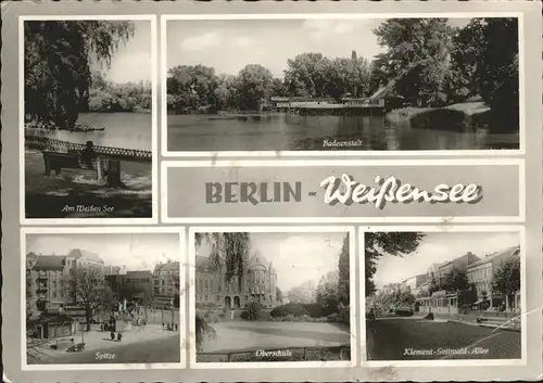 Berlin Weissensee Spitze Klement-Gottwald-Allee Badeanstalt Kat. Berlin