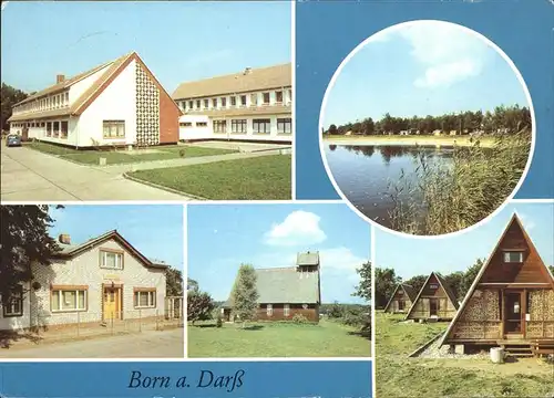 Born Darss Campingplatz Badestrand Zur LInde Dorfkirche Kat. Born Darss