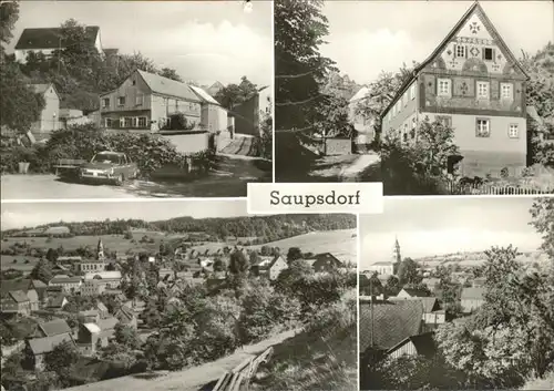 Saupsdorf Ortsansichten Kat. Kirnitzschtal